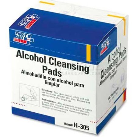 FIRST AID ONLY,. First Aid Only Alcohol Cleansing Pads, Dispenser Box, 100/Box H-305